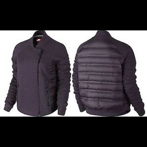 Nike Tech Fleece Aeroloft Moto Jacket In Purple Size XS Like NEW
